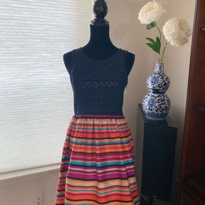 A cute Kensie Colorful A-Line Dress size M